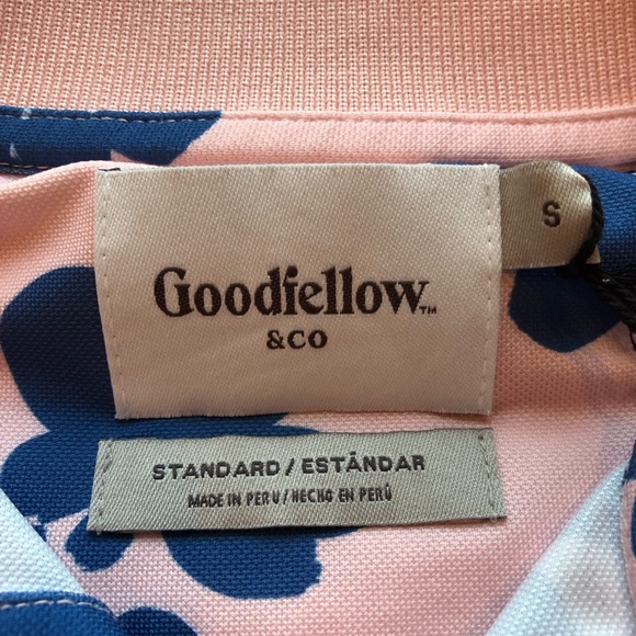 NWT Goodfellow & Co Floral Print Polo Shirt - Picture 3 of 5